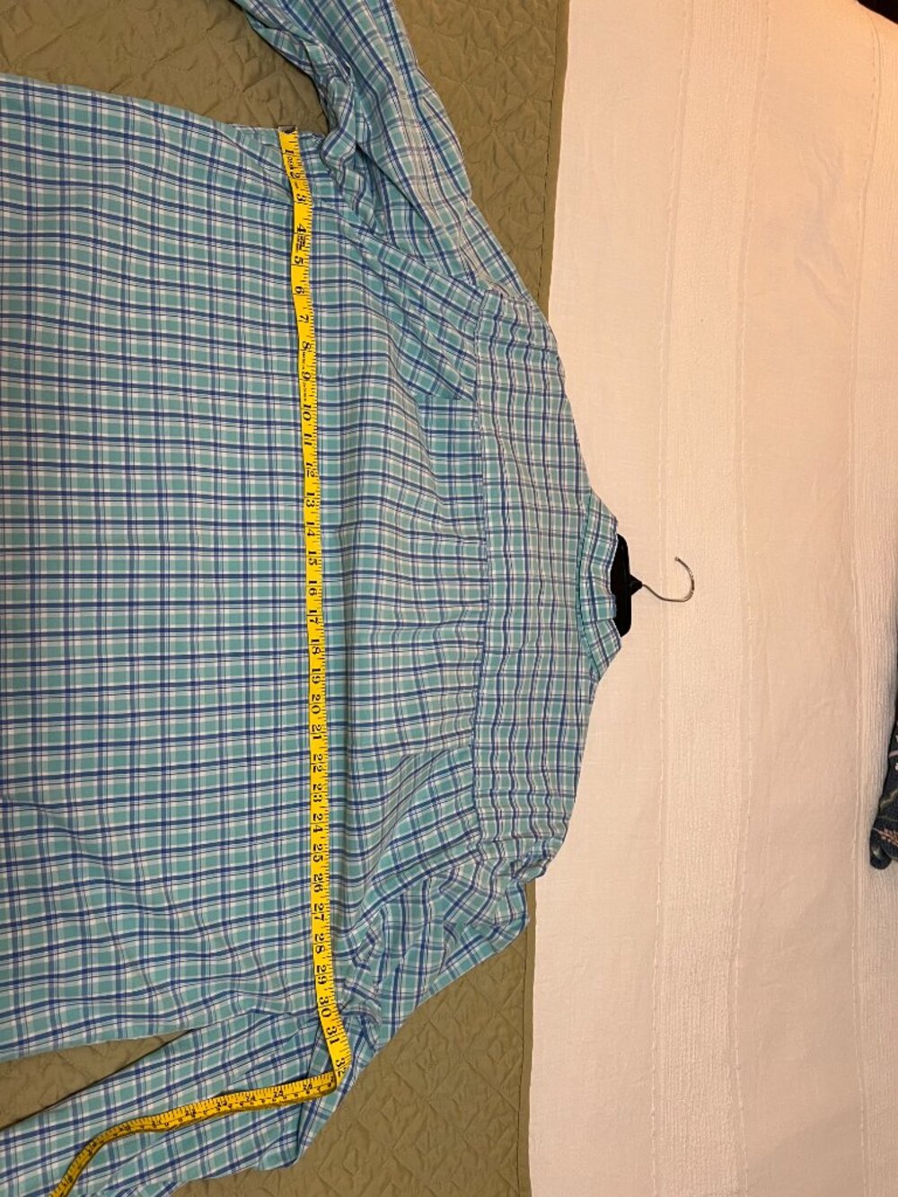 Men's IZOD Big & Tall 2XLT Long Sleeve Multi Plaid Shirt - Picture 13 of 13
